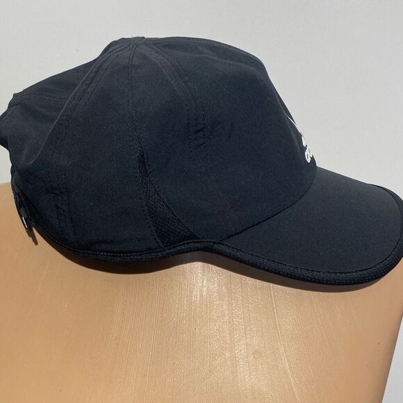 Adidas Women's Black Aeroready Mesh Stretch Baseball Cap Hat Adjustable - Picture 2 of 9